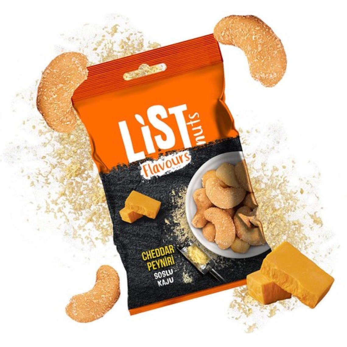 List Flavours Cheddar Soslu Kaju 30 G