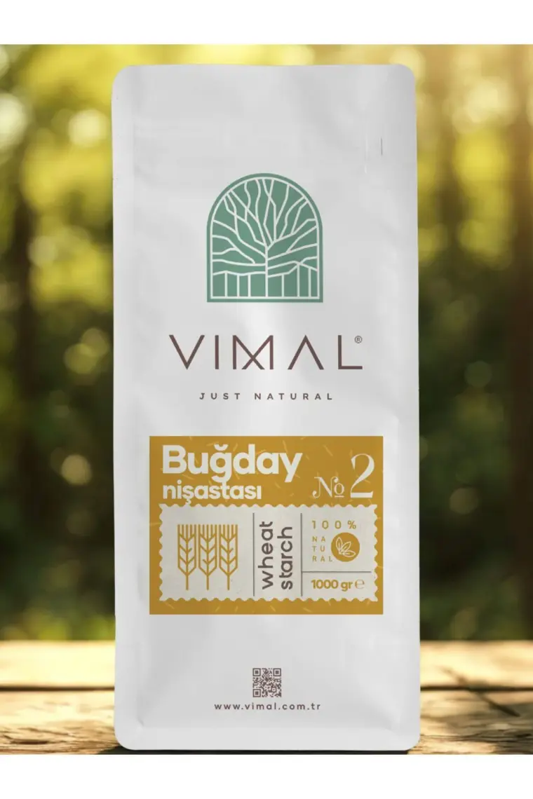 Vımal Doğal Buğday Nişastası 1000 Gr. Kilitli Ambalaj