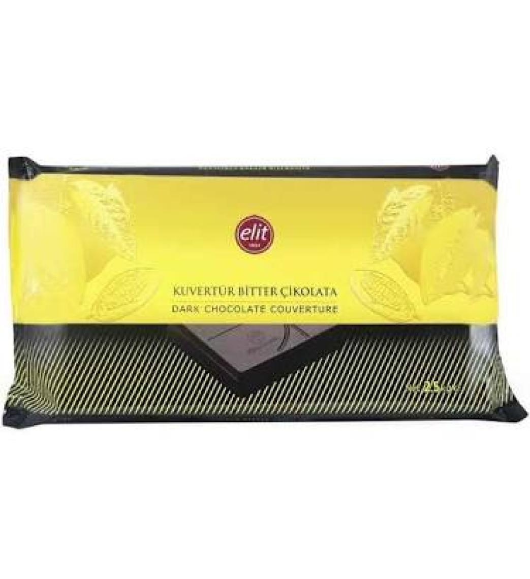 Bitter Kuvertür Çikolata 2,5kg Glutensiz