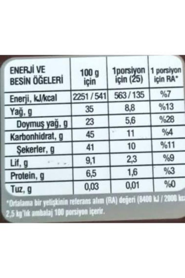 Nestle 1927 Bitter Kuvertür Çikolata 2,5 kg