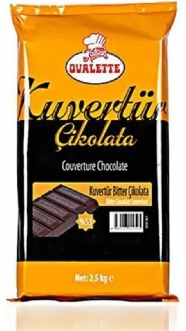 Ovalette Bitter Kuvertür 2,5 kg