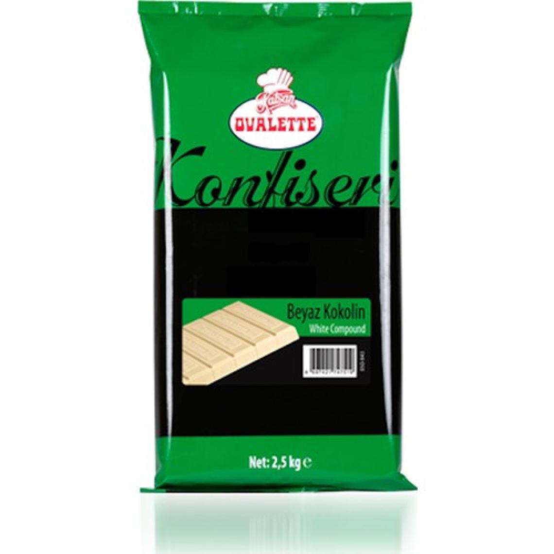 Ovalette Ovalette Beyaz Konfiseri Kokolin Çikolata (2.5 Kg)