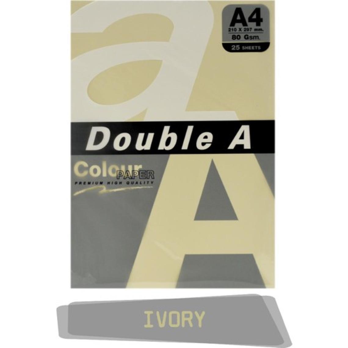 Double A Renkli Fotokopi Kağıdı 25 Li A4 80 gr Ivory