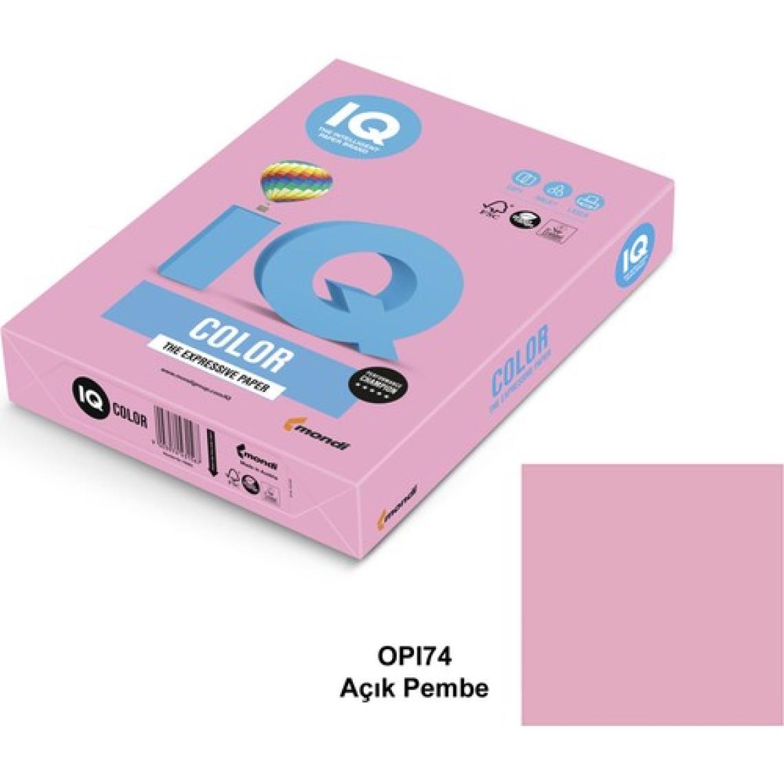 Mondi Iq Color A4 Renkli Fotokopi Kağıdı 80 gr  Açık Pembe  500 Ad.