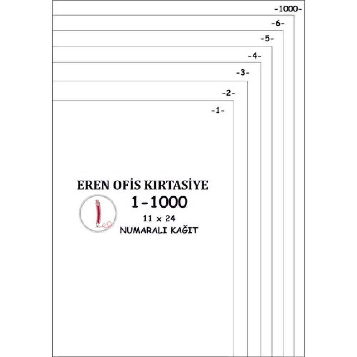 Eren A4 Numaralı Kağıt 1-1000 / 80 Gr
