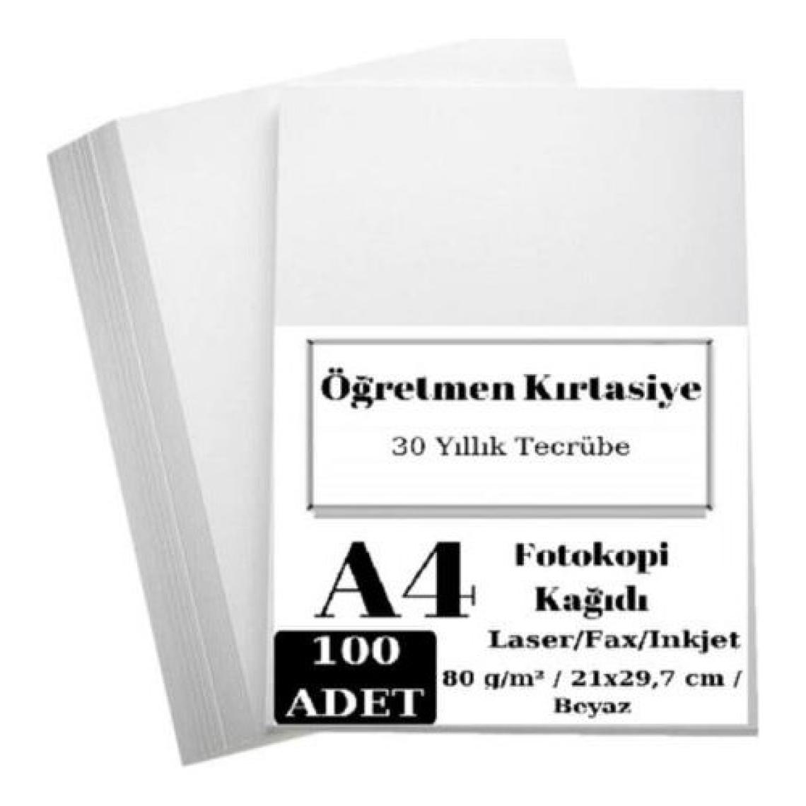 A4 80 G/m² 100 Ad. Beyaz Fotokopi Kağıdı (1 Paket)
