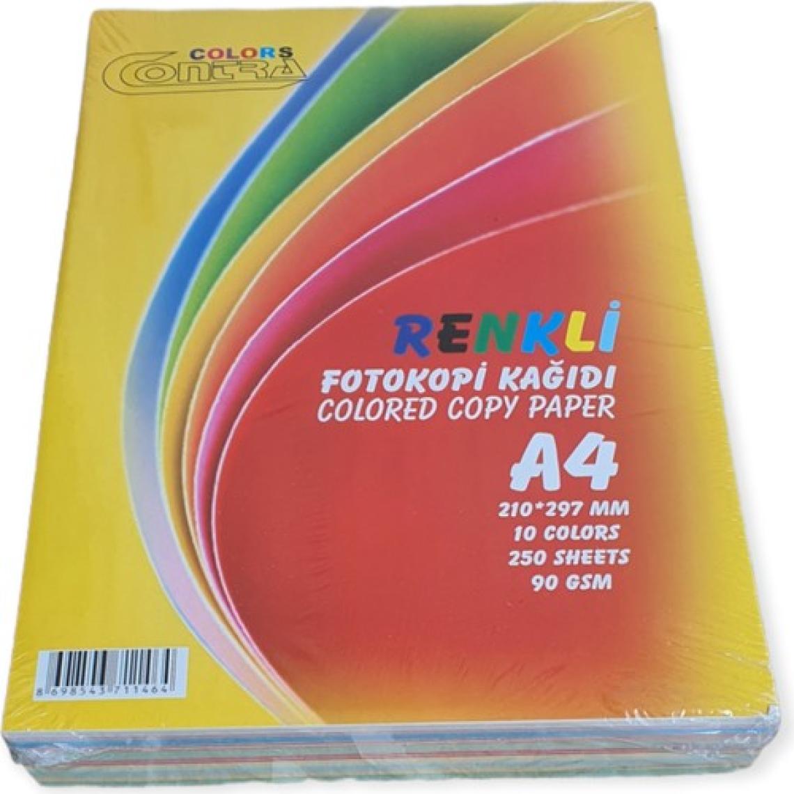 Cmk A4 Renkli Fotokopi Kağıdı 90 gr 250'li Paket
