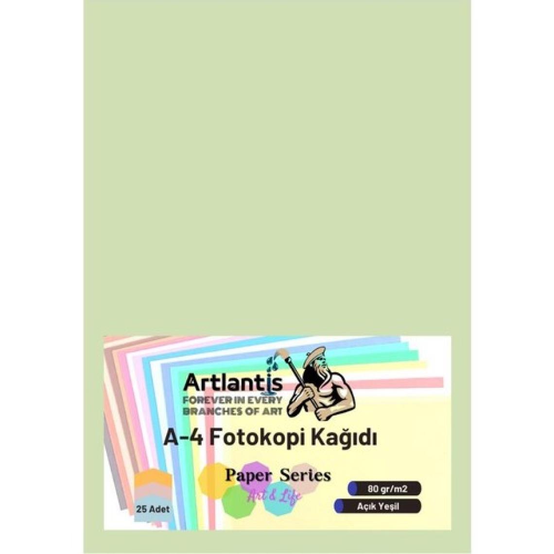 Artlantis Renkli A-4 Fotokopi Kağıdı 25 Li 1 Paket Artlantis Fotokopi Renkli A4 Kağıdı
