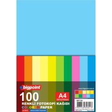 Renkli Fotokopi Kağıdı 80gr. A4 100 Yaprak / 10 Renk