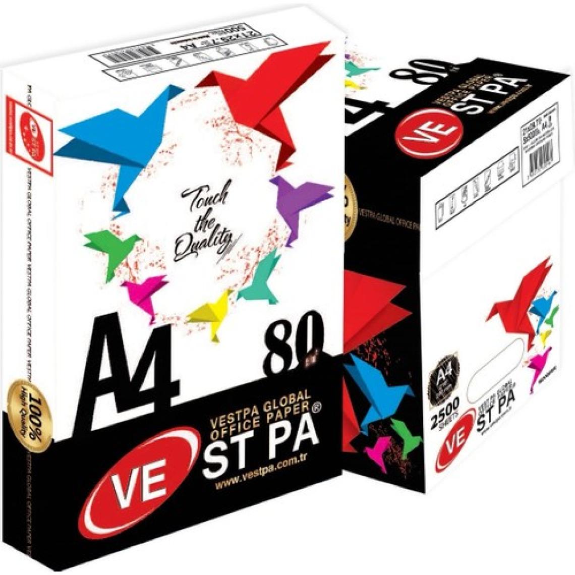 Vestpa 80 Gram 2500 Sayfa Fotokopi Kağıdı 5 Paket