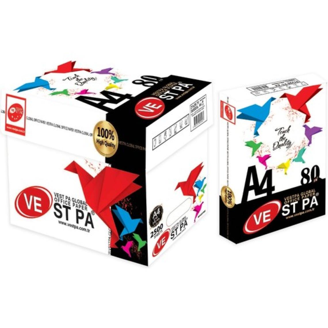Vestpa 80 Gram 2500 Sayfa Fotokopi Kağıdı 5 Paket