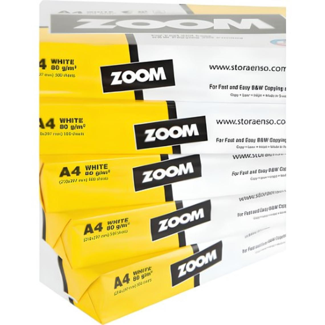 Zoom A4 Fotokopi Kağıdı 80 gr - 1 Paket (500 Adet) Zoom - Yüksek Kalite ve Kesintisiz Yazdırma