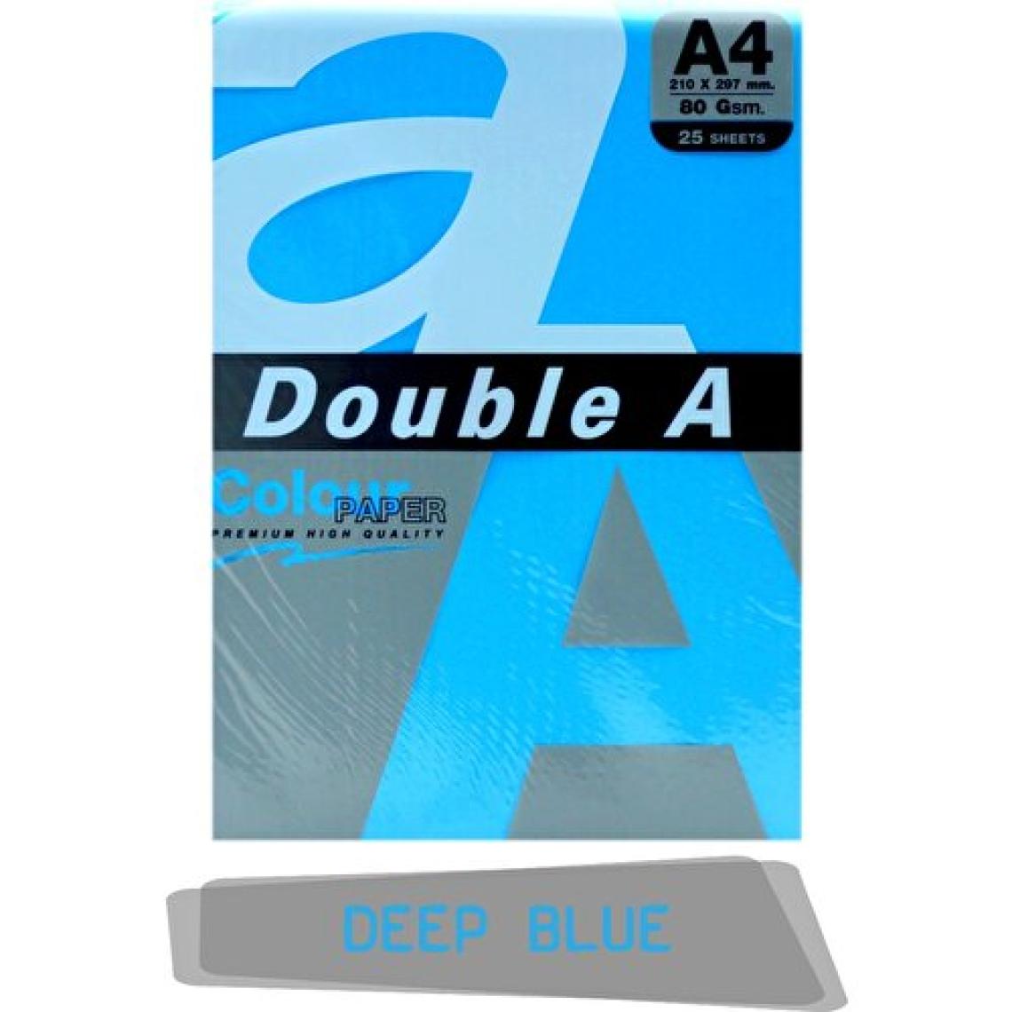 Double A Renkli Fotokopi Kağıdı 25 Li A4 80 gr Deep Blue