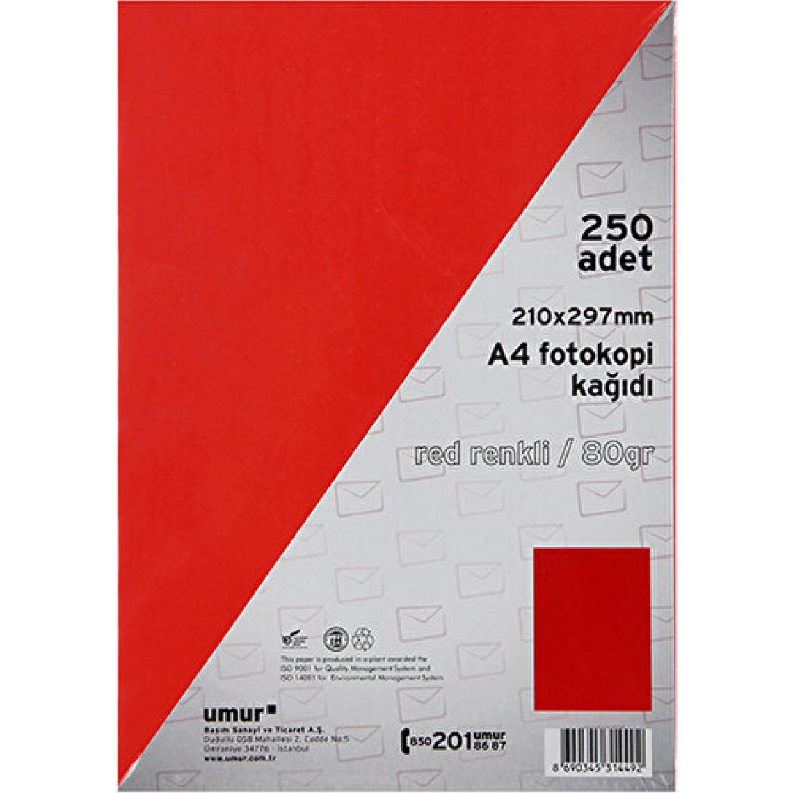 Umur A4 80 gr 250 Yaprak Renkli Fotokopi Kağıdı Krem