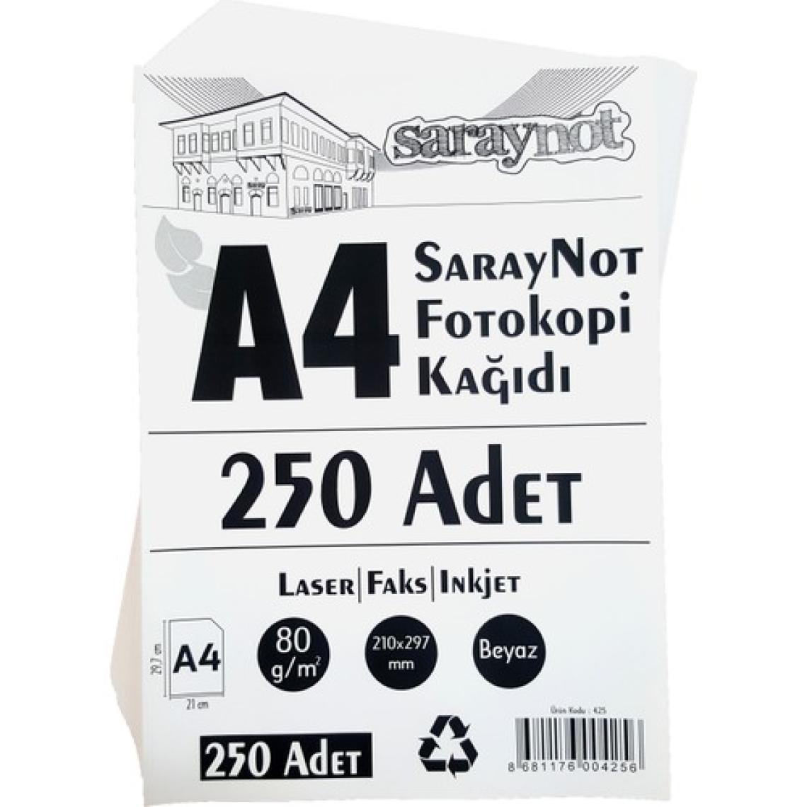 Saraynot A4 Kağıt 80 Gram 250'li