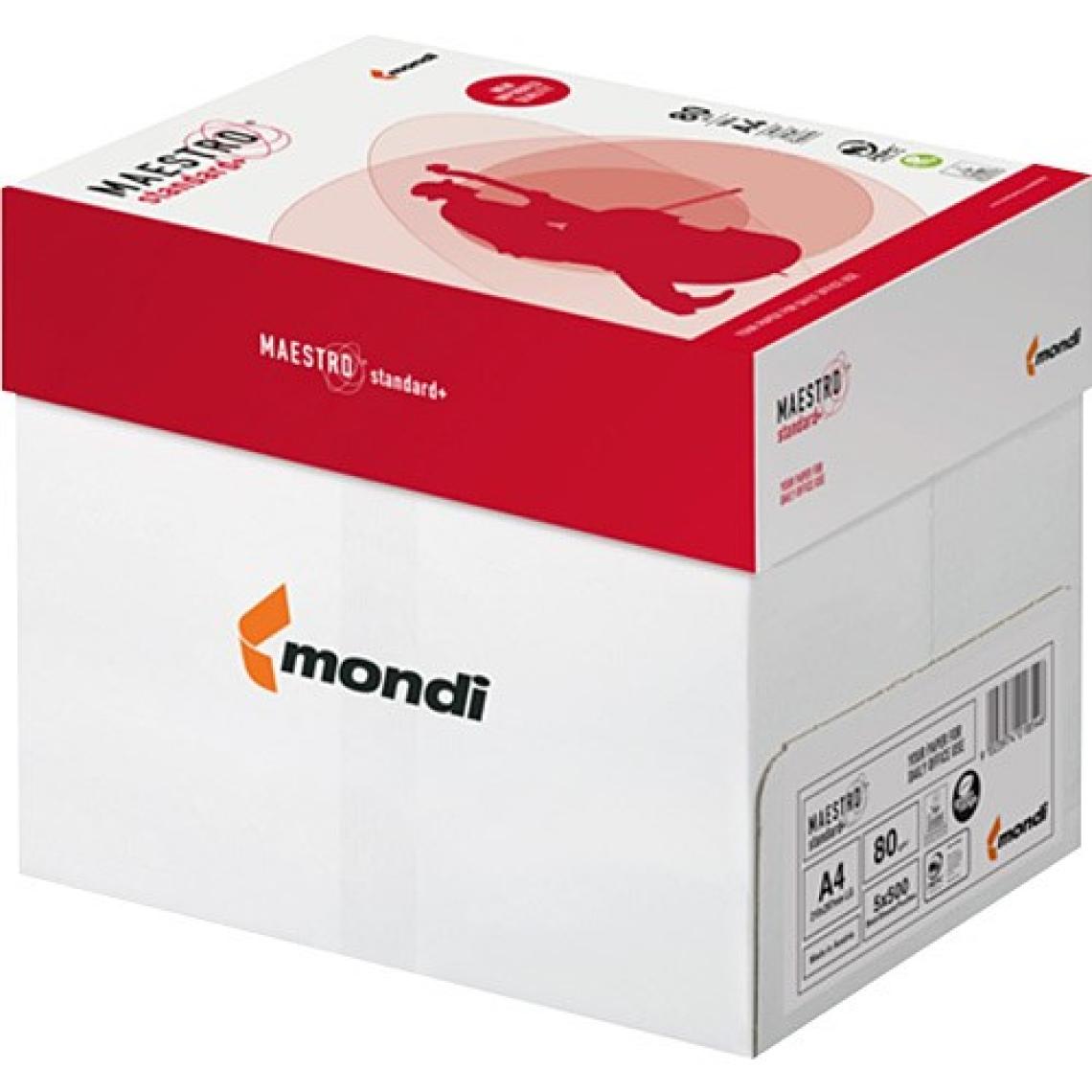 Mondi Maestro A4 Fotokopi Kağıdı 80GR 1 Koli 5 Paket 2500 Sayfa