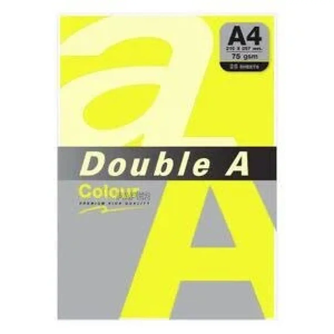 Double A Renkli Fotokopi Kağıdı 25 Li A4 75 gr Neon Yellow