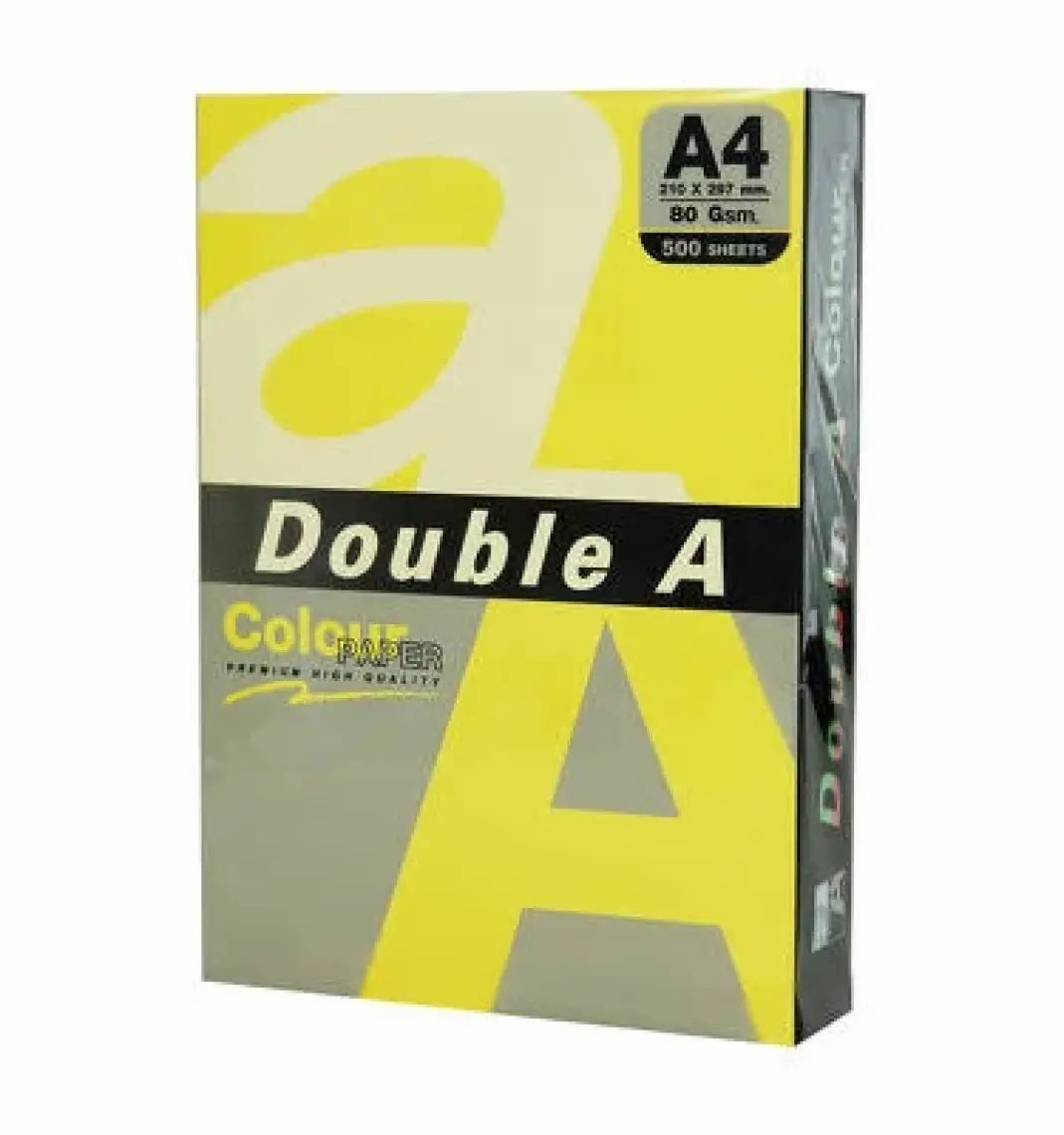Double A Renkli Fotokopi Kağıdı 25 Li A4 75 gr Neon Yellow