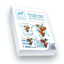Rovi Transfer Kağıdı (AÇIK RENK PAMUKLU KUMAŞ) - 140gsm - 1yp - A4