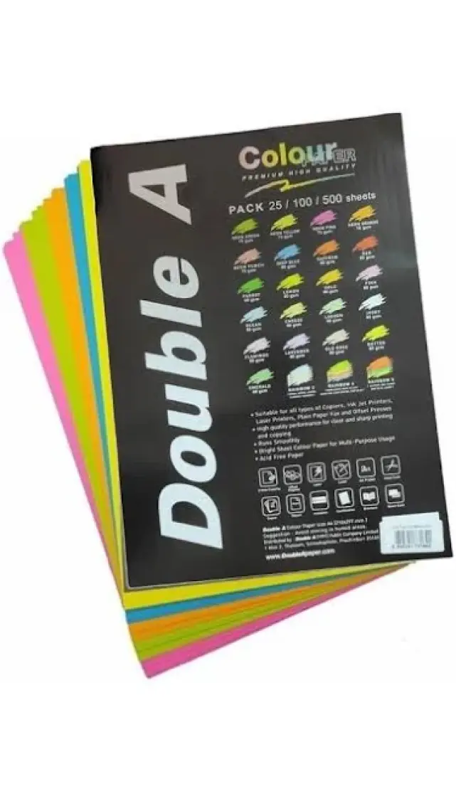 Double A Renkli Fotokopi Kağıdı 25 Li A4 80 gr Deep Blue