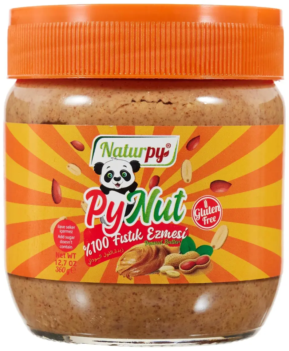 Pynut %100 Fıstık Ezmesi 360 gr Şekersiz ve Glutensiz