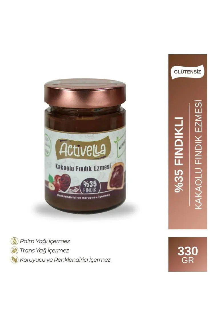 Activella Kakaolu Fındık Ezmesi 330GR %35 Fındıklı