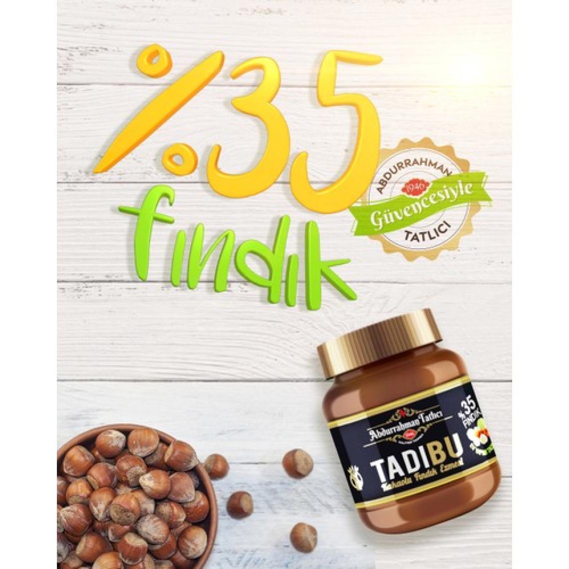 Abdurrahman Tatlıcı Tadıbu Bitter Kakaolu Fındık Ezmesi 330 Gr+ Tadıbu Kakaolu Fındık Ezmesi 330 gr