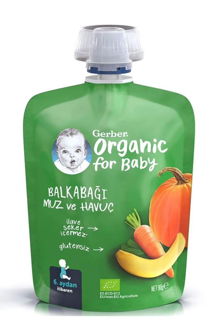 Organik Muzlu Ve Havuçlu Balkabağı Püresi 90 gr