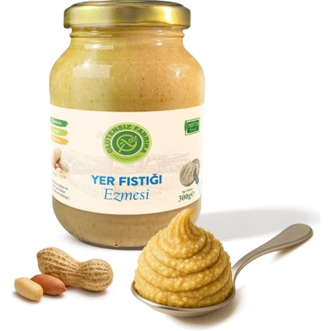 Glütensiz Fabrika Glütensiz %100 Yer Fıstığı Ezmesi 300 g