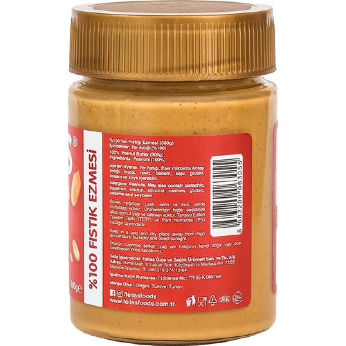 Fellas %100 Fıstık Ezmesi 300g