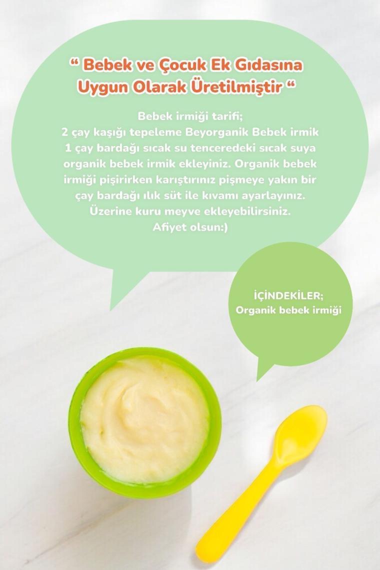 Organik Bebek Irmiği 350gr Bebek Ek Gıda 6 Ay