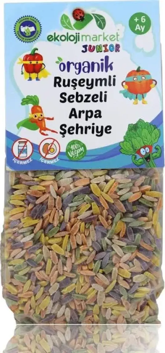Organik Ruşeymli Sebzeli Arpa Şehriye 250 gr