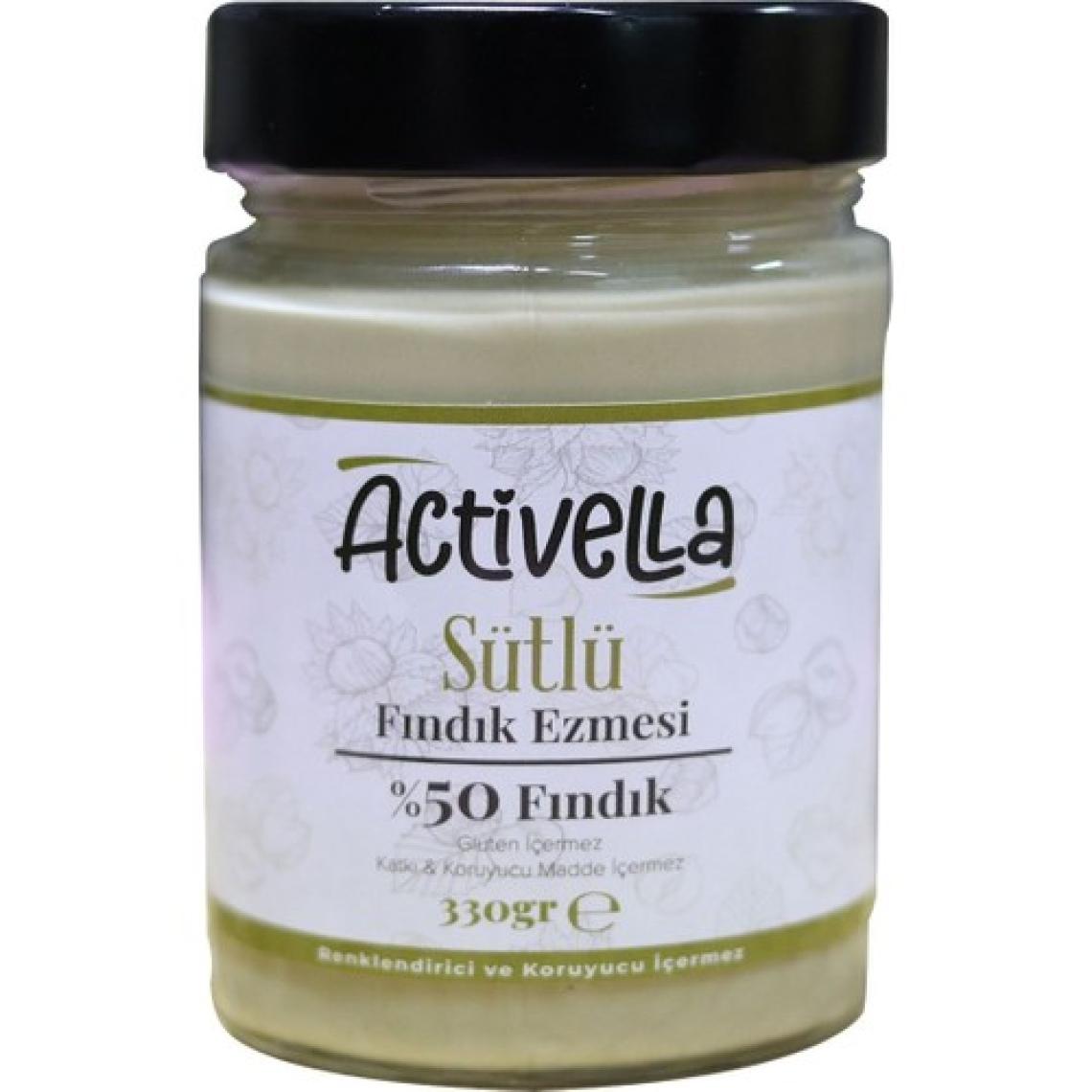 Activella Sütlü Fındık Ezmesi 330gr %50 Fındıklı