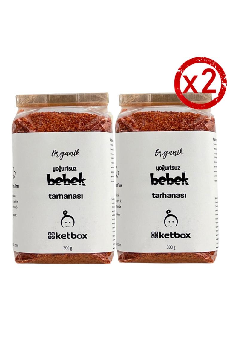 Organik Yoğurtsuz Bebek Tarhanası +6 Ay 600gr (300gr*2 Paket) Katkısız Doğal