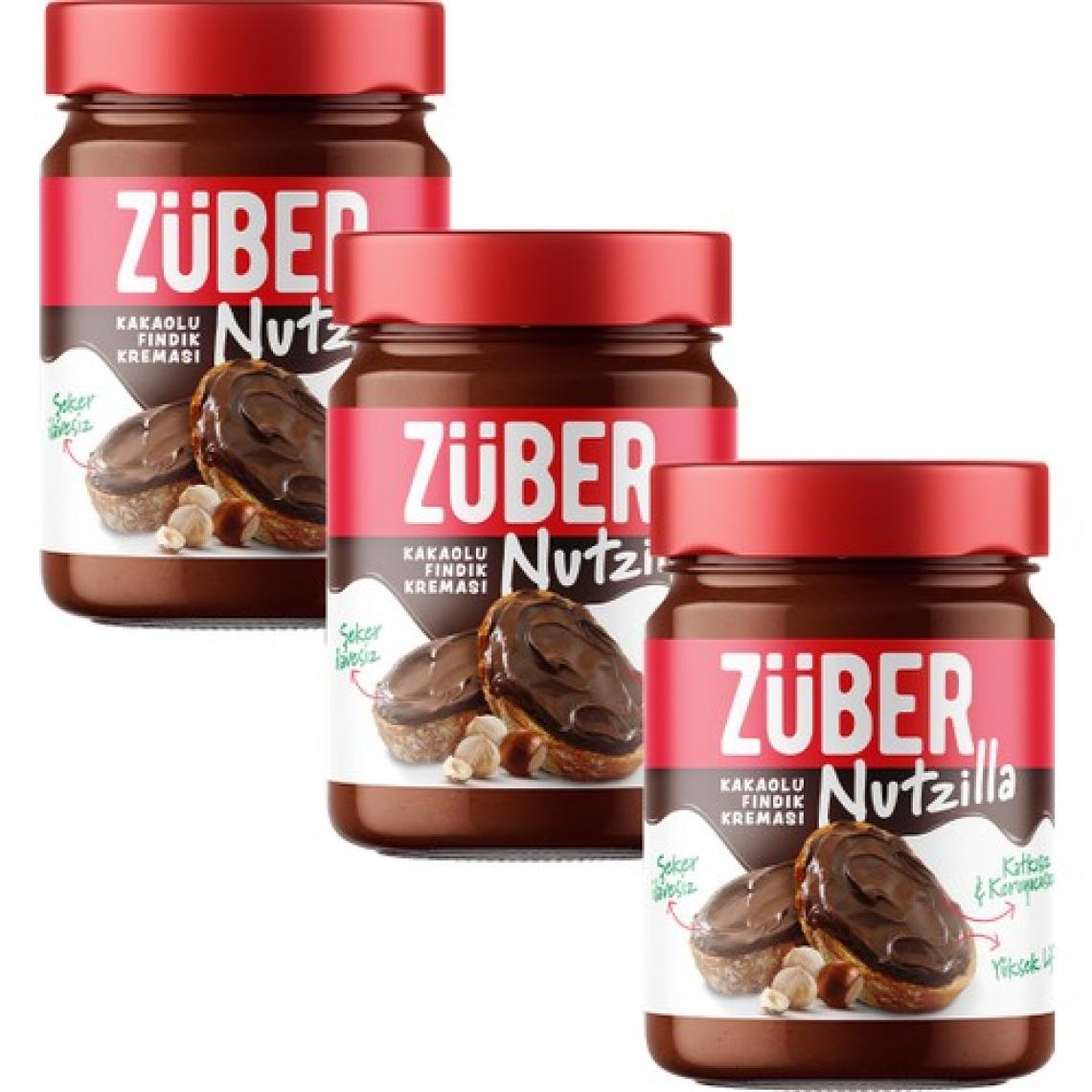 Züber Nutzilla Fındık Kreması Kakaolu 315G x 3 Adet
