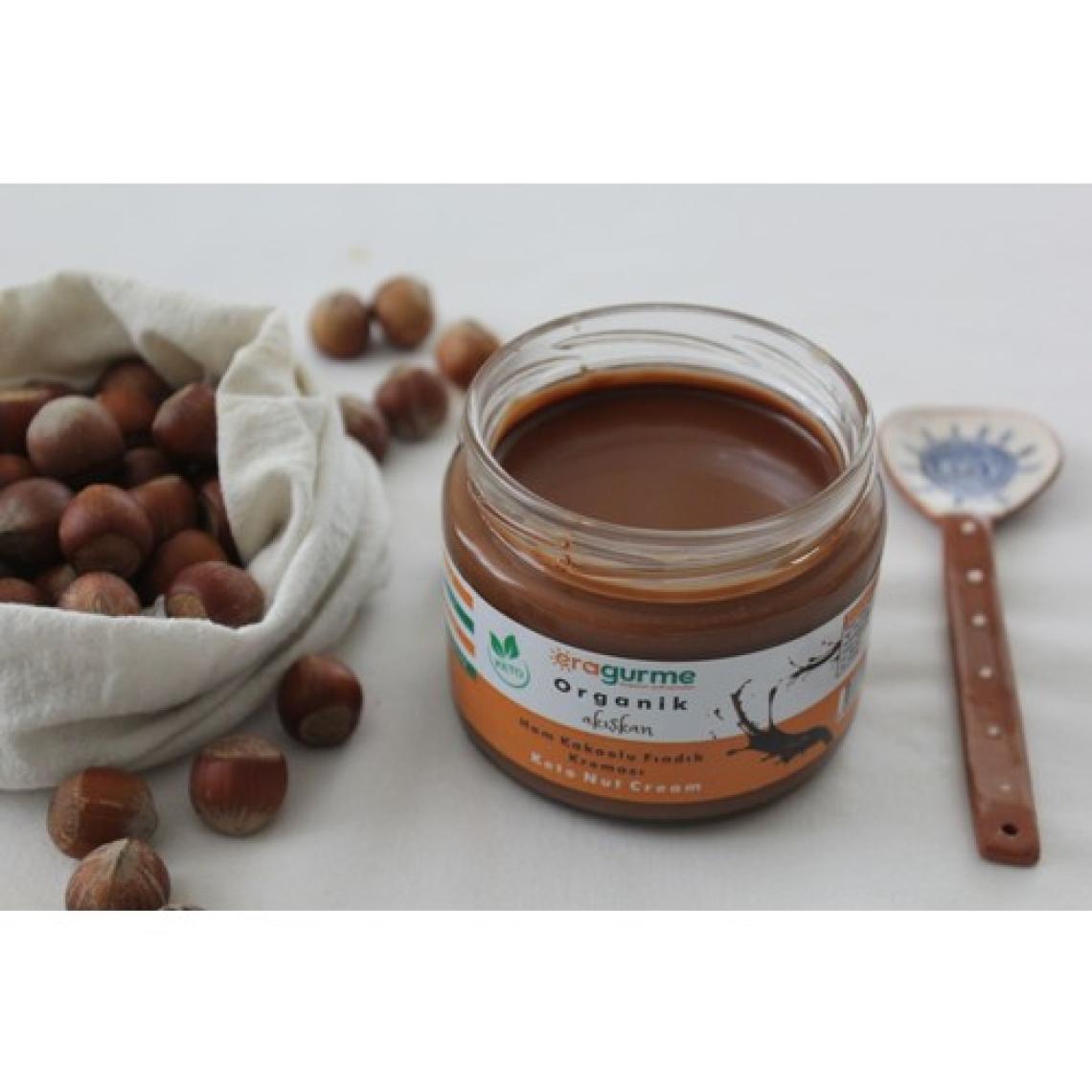 Era Gurme Organik Ham Kakaolu Akışkan (Smooth) Ketojenik Fındık Kreması 260 gr