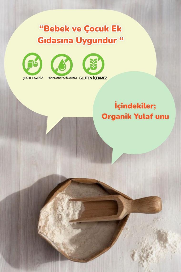 Organik Tam Yulaf Unu 350gr %100 Yerli Yulaf