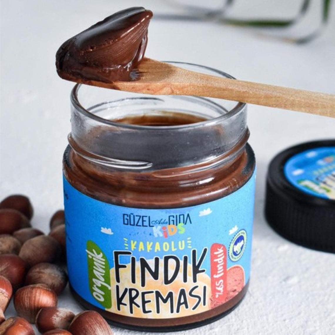 Güzel Ada Gıda Kids Organik Kakaolu Fındık Ezmesi 200 gr