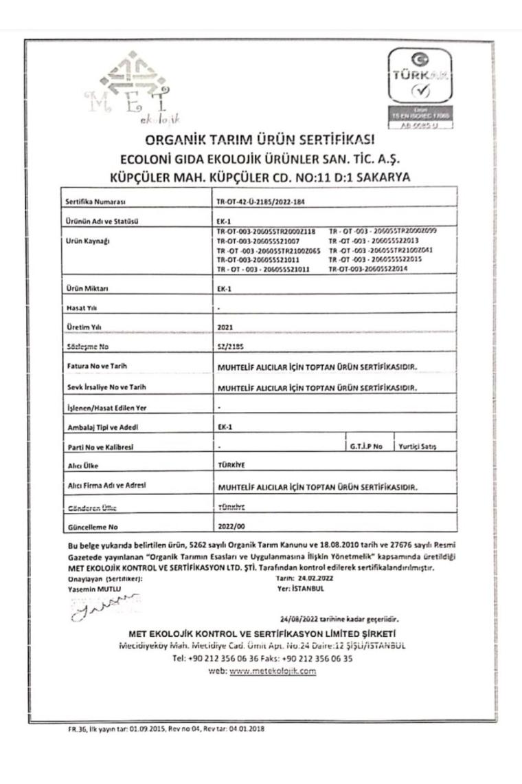 Organik Yulaf Ezmesi 210 gr