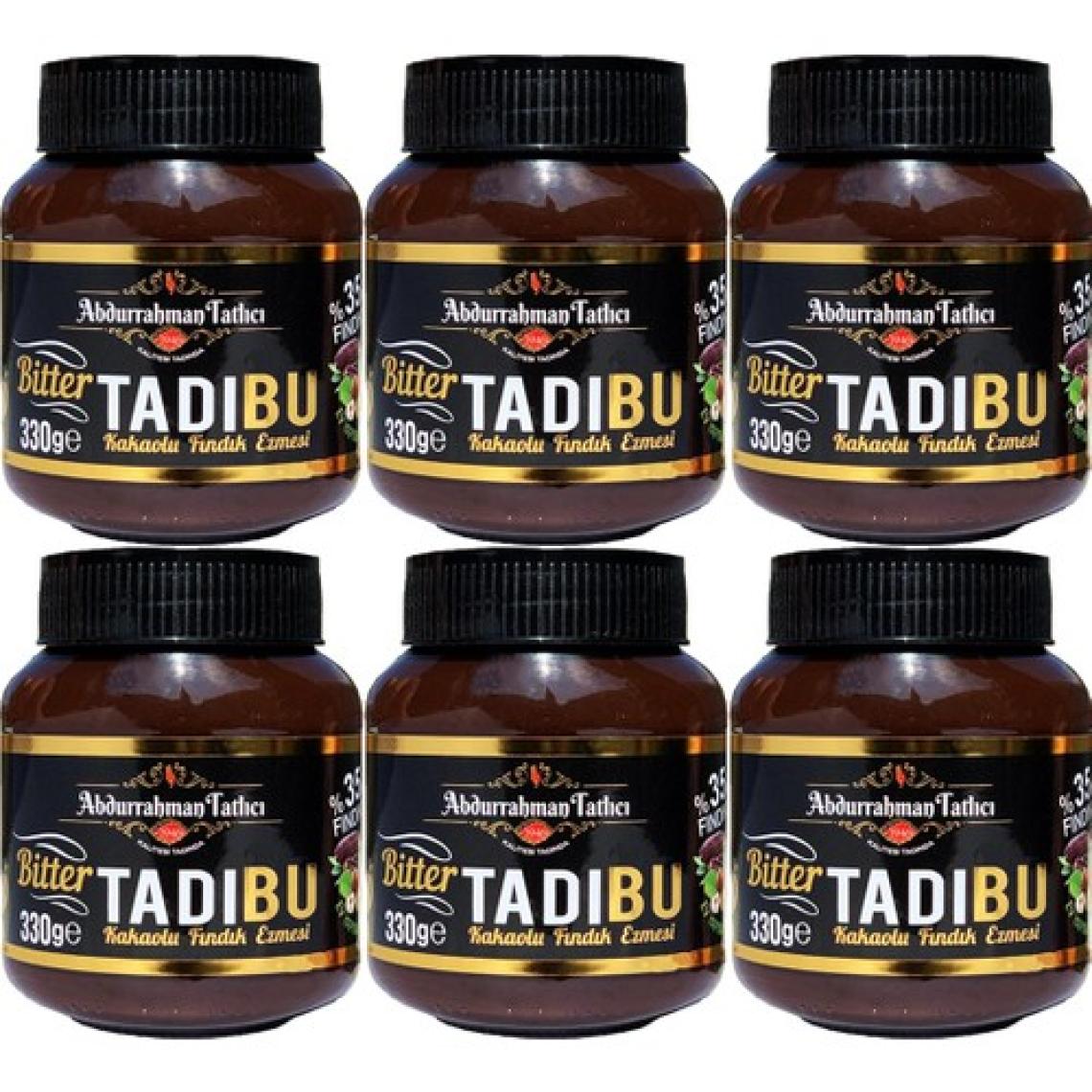 Abdurrahman Tatlıcı Tadıbu Bitter Kakaolu Fındık Ezmesi 330 gr X6