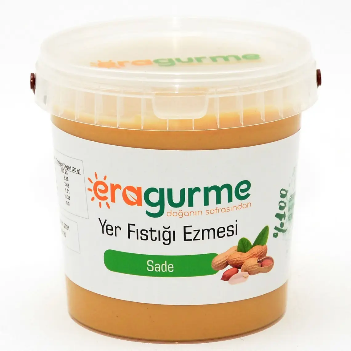 Era Gurme Sade Yer Fıstığı Ezmesi 1 kg Şekersiz Koruyucusuz