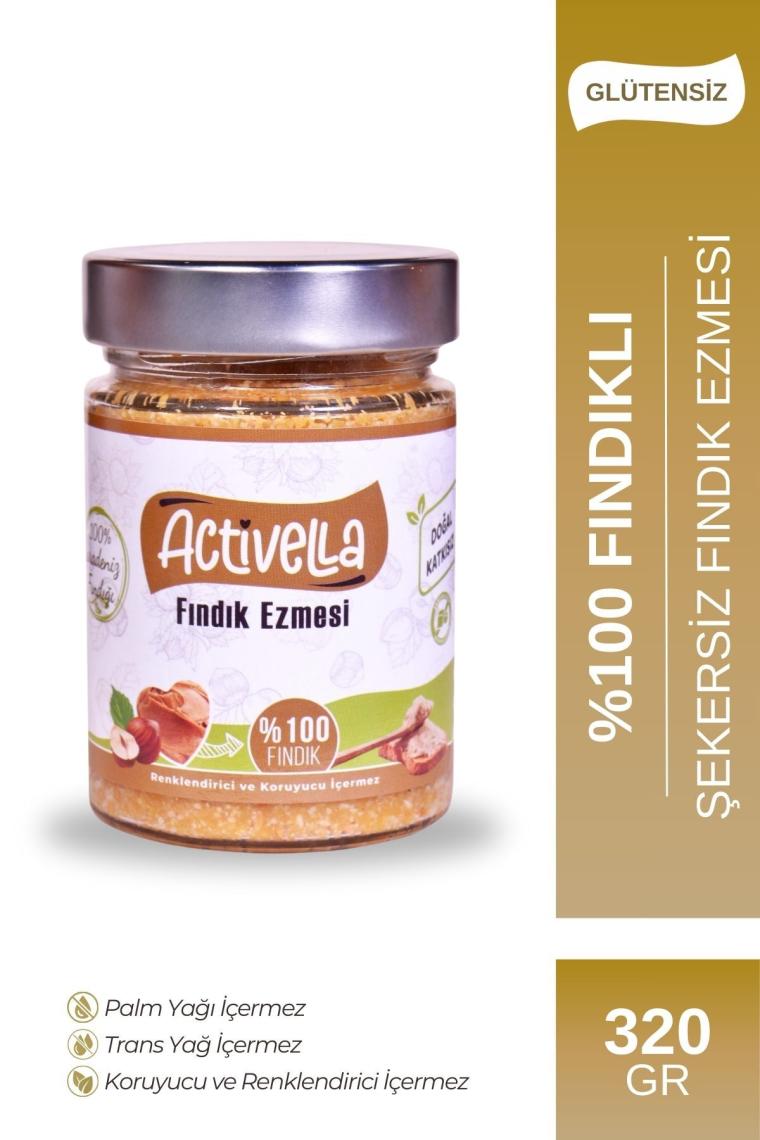 Activella Şekersiz Fındık Ezmesi 320 gr %100 Fındıklı