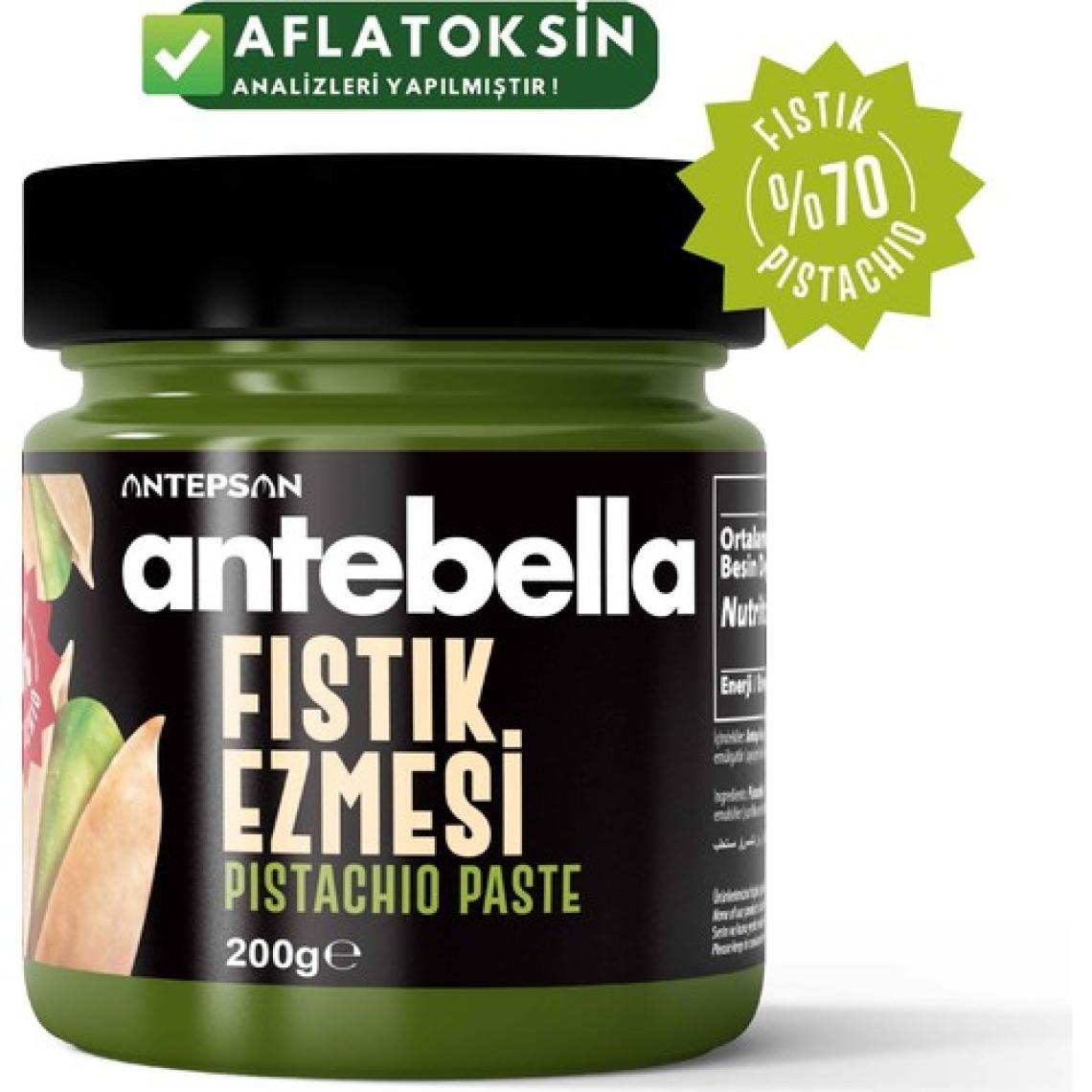 Antebella Antep Fıstık Ezmesi 200 g (Parçacıklı) - Antep Fıstığı Ezmesi