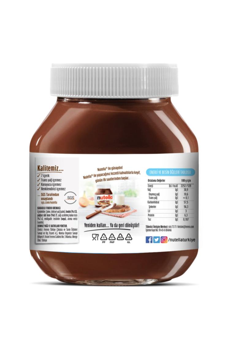 Nutella Kakaolu Fındık Kreması 750 gr