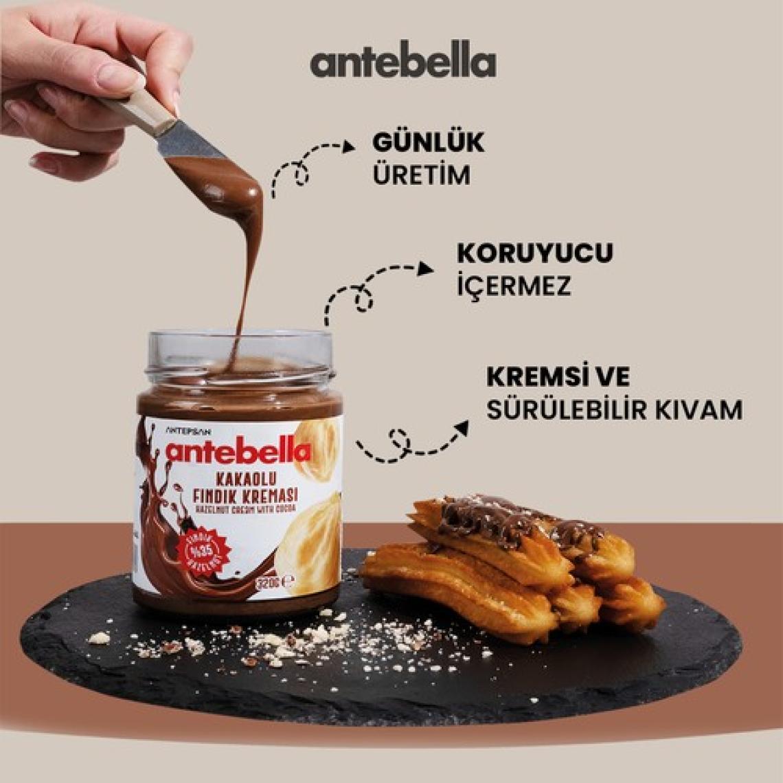 Antebella Kakaolu Fındık Kreması 320 G x 2