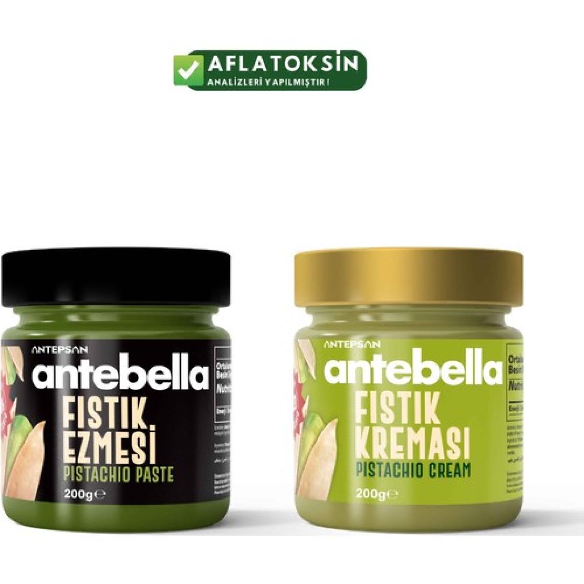 Antebella Antep Fıstık Kreması 200 g + Antep Fıstık Ezmesi 200 g