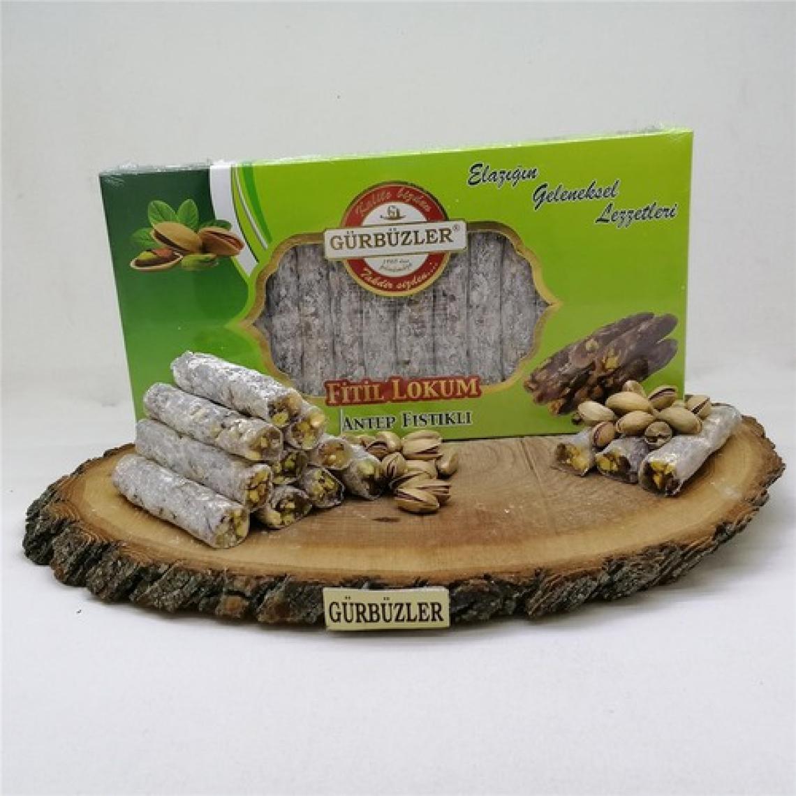 Gürbüzler Antep Fıstıklı Fitil Lokum 350 gr