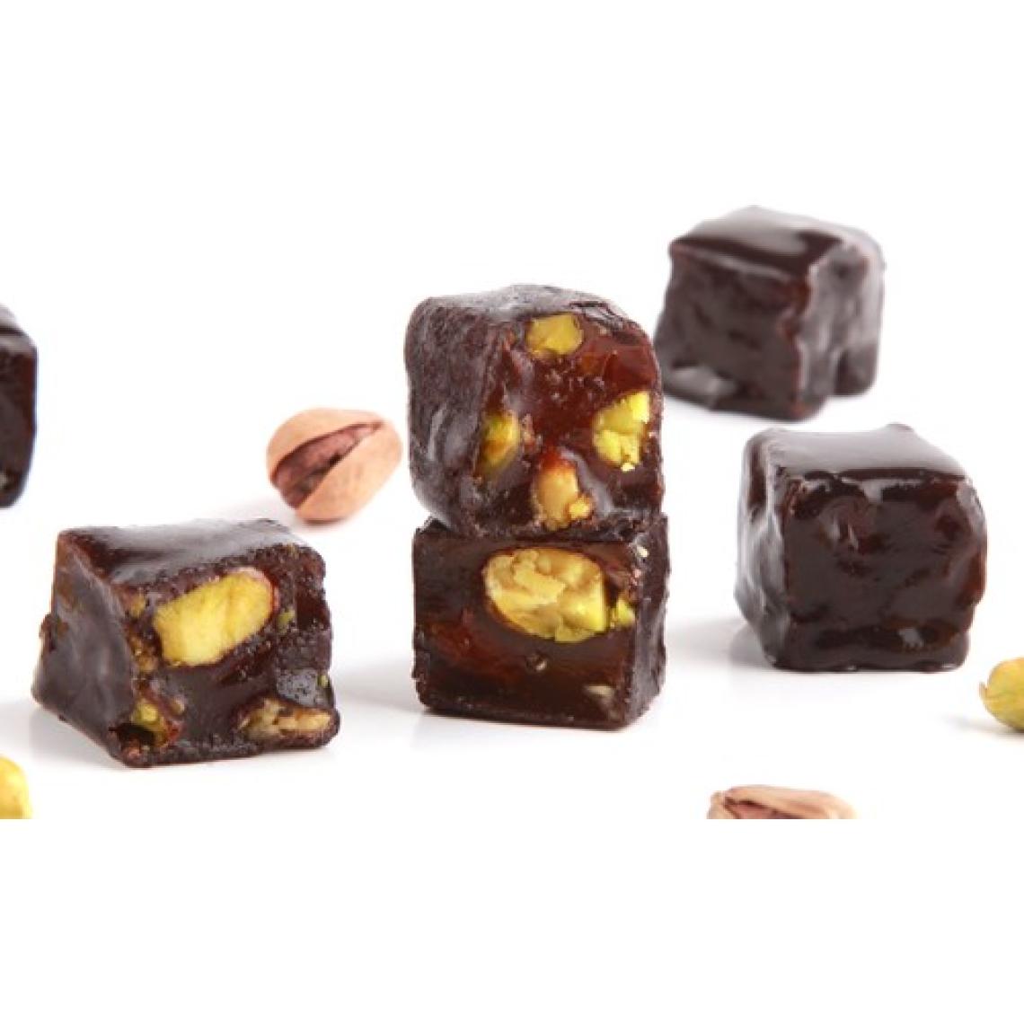 Kaplamalı Duble Kavrulmuş Antep Fıstıklı Mini Lokum 500g