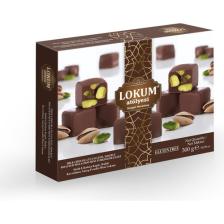 Sütlü Çikolata Kaplı, Duble Kavrulmuş Antep Fıstıklı Mini Lokum 300G