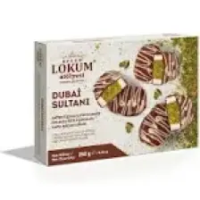 250 G Dubai Sultanı Antep Fıstıklı Çıtır Kadayıf Dolgulu Sütlü Çikolata Kaplı Sultan Lokum